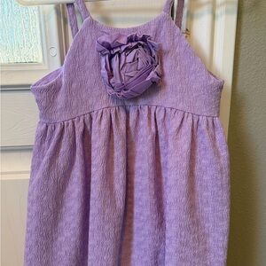 Janie and Jack Lavender Dress with Floral Detail